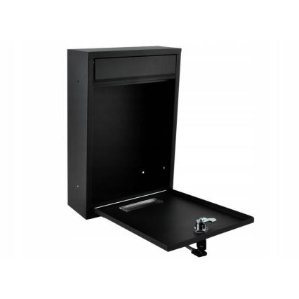 Black mailbox 21.7 x 32 cm