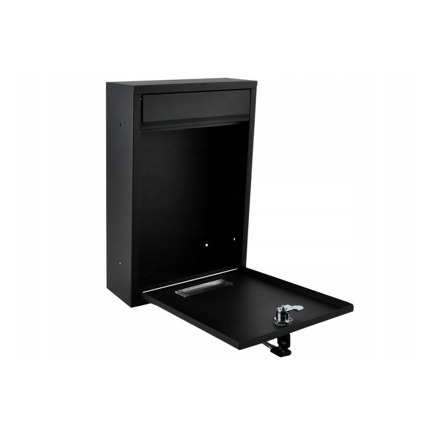 Black mailbox 21.7 x 32 cm