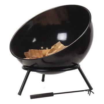 Black Portable Fire Pit