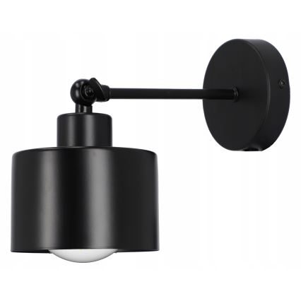 Black wall lamp 1xE27/20W/230V
