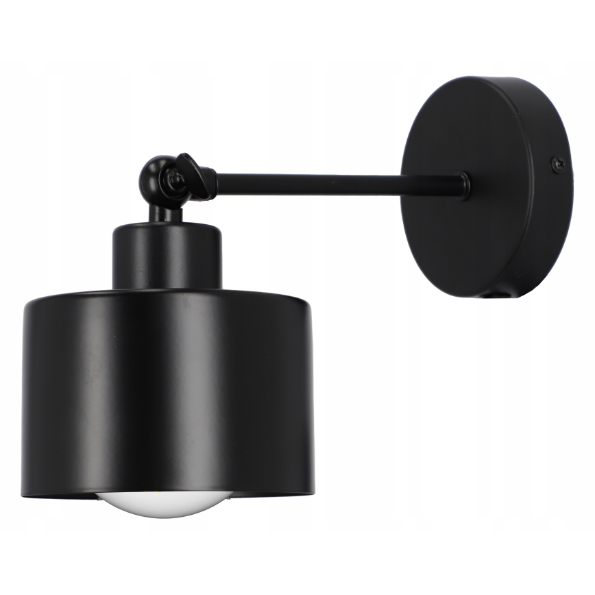Black wall lamp 1xE27/20W/230V