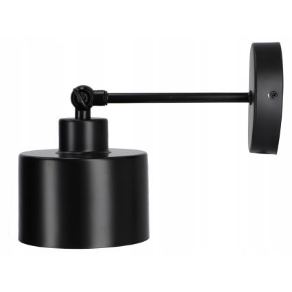 Black wall lamp 1xE27/20W/230V