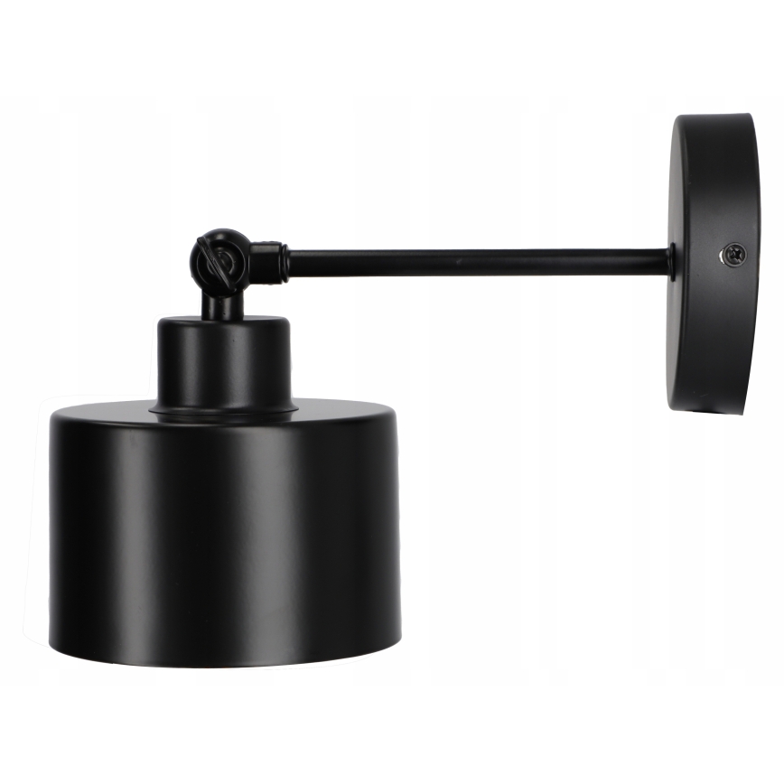 Black wall lamp 1xE27/20W/230V