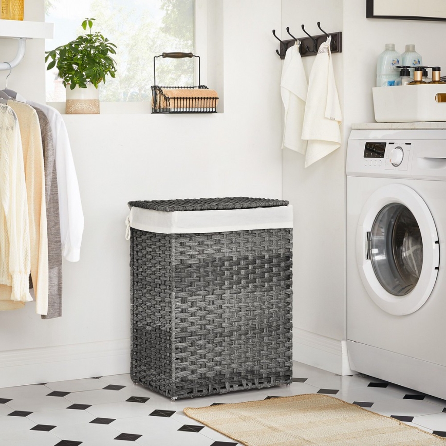 BLAINE Laundry Hamper, Gray