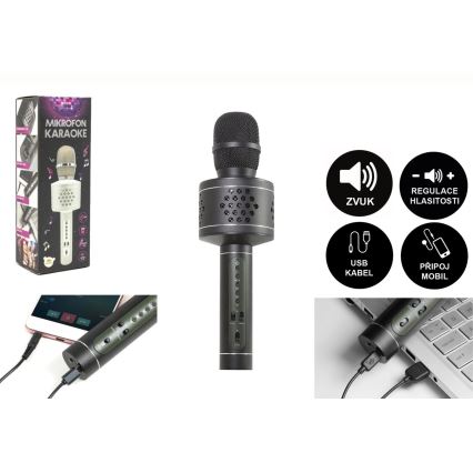 Bluetooth Karaoke Microphone, Black — 6 W, 5 V, 1500 mAh