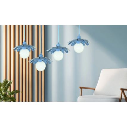 Bohemia-Design - Cable-hung pendant light 1xE27/60W/230V Blue