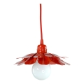 Bohemia-Design - Cable-hung pendant light 1xE27/60W/230V, red
