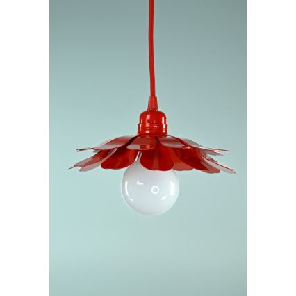 Bohemia-Design - Cable-hung pendant light 1xE27/60W/230V, red