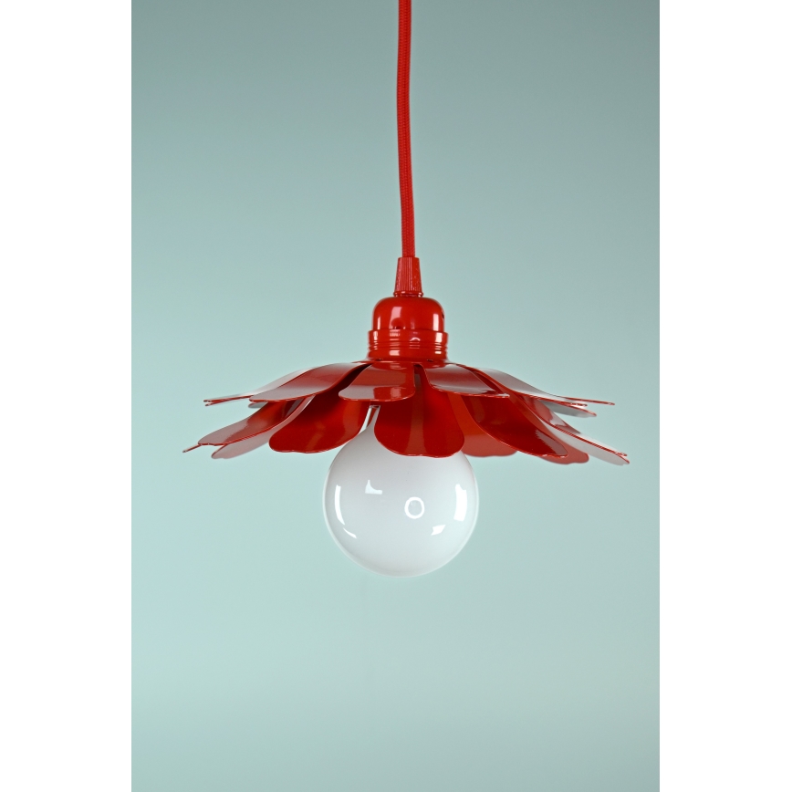 Bohemia-Design - Cable-hung pendant light 1xE27/60W/230V, red