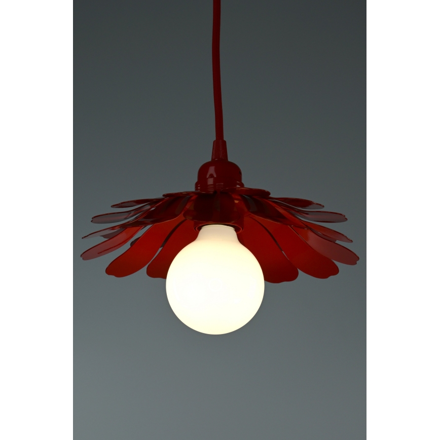 Bohemia-Design - Cable-hung pendant light 1xE27/60W/230V, red