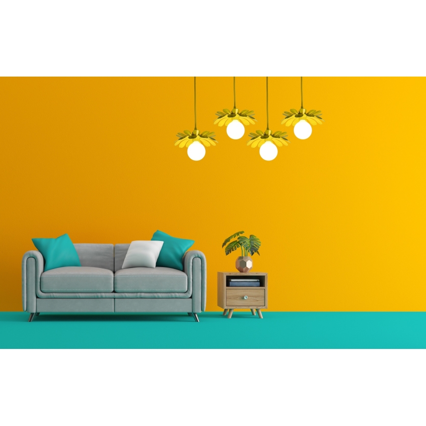 Bohemia-Design - Cable Pendant Light 1xE27/60W/230V Yellow