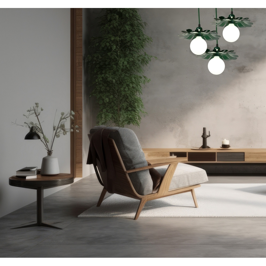 Bohemia-Design - Pendant light on cable 1xE27/60W/230V green