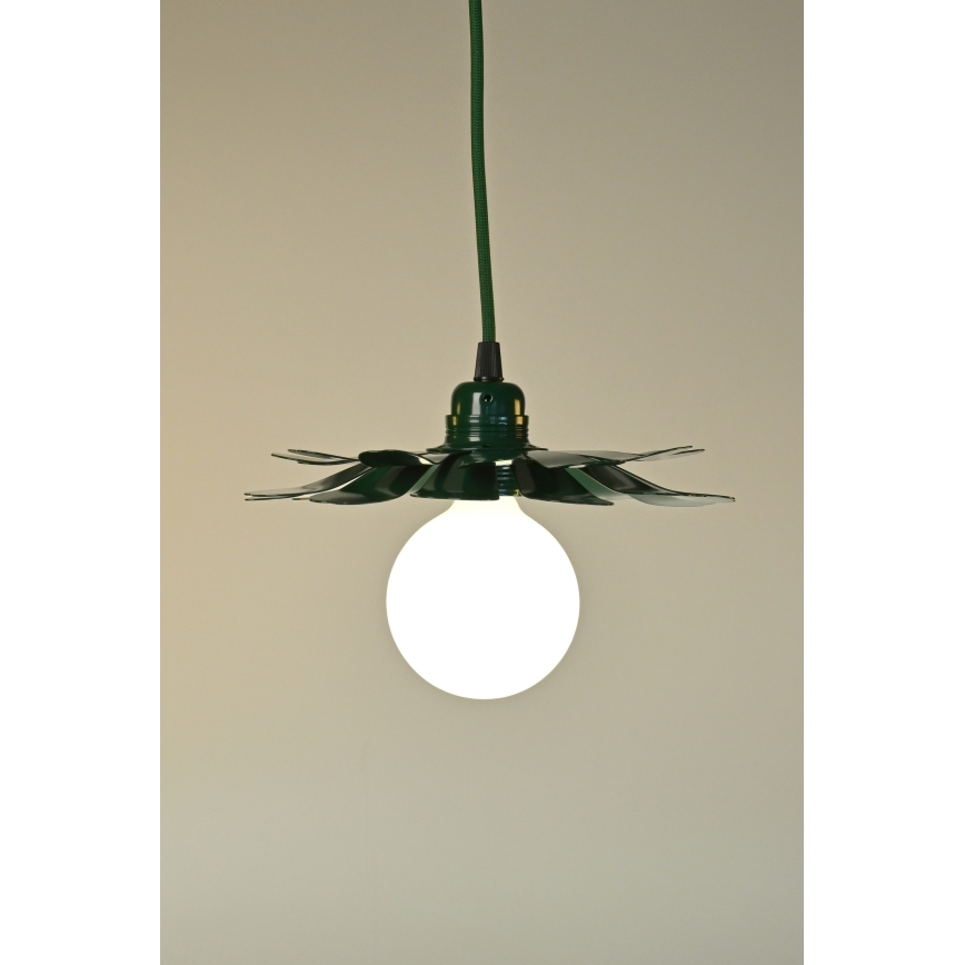 Bohemia-Design - Pendant light on cable 1xE27/60W/230V green