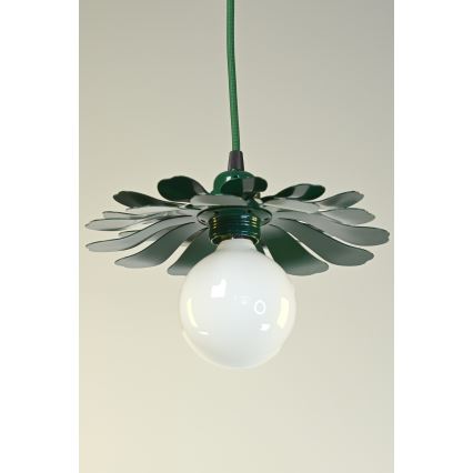 Bohemia-Design - Pendant light on cable 1xE27/60W/230V green
