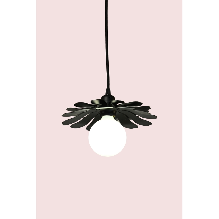 Bohemia-Design - Pendant light with cable 1xE27/60W/230V, Black