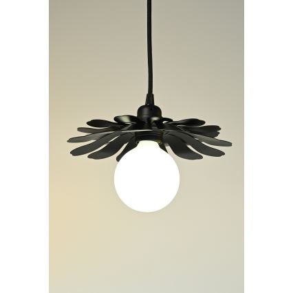 Bohemia-Design - Pendant light with cable 1xE27/60W/230V, Black