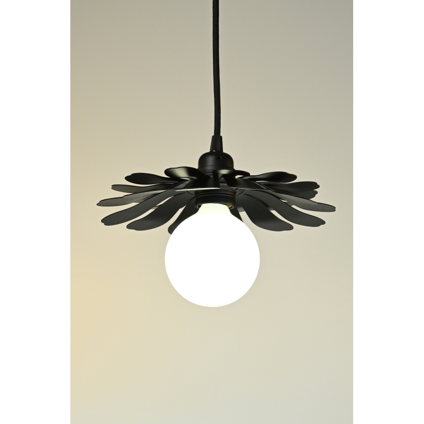 Bohemia-Design - Pendant light with cable 1xE27/60W/230V, Black