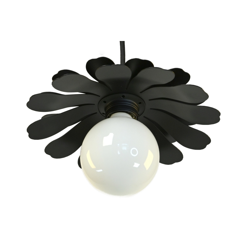 Bohemia-Design - Pendant light with cable 1xE27/60W/230V, Black