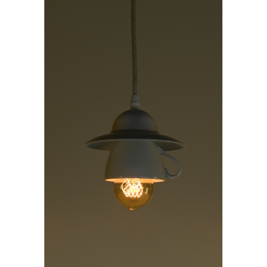 Bohemia-Design - Porcelain pendant lamp on a cord 1xE27/60W/230V