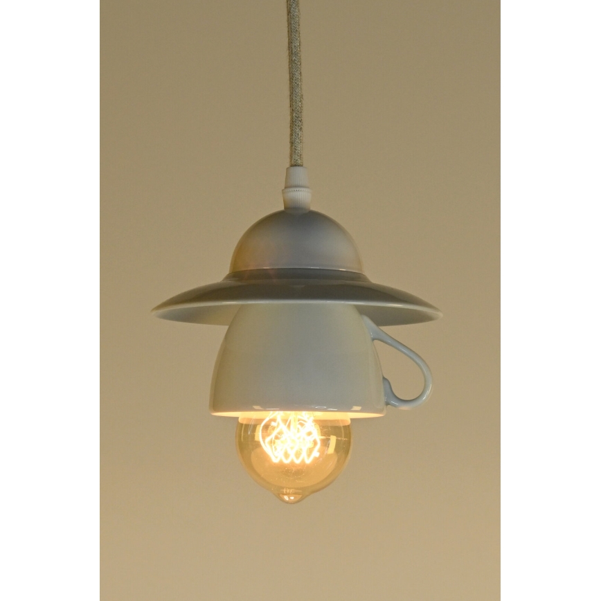 Bohemia-Design - Porcelain pendant lamp on a cord 1xE27/60W/230V