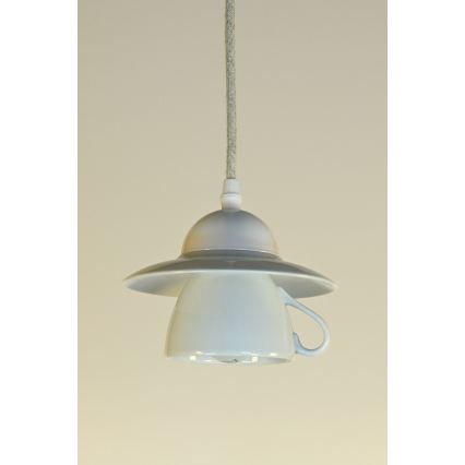 Bohemia-Design - Porcelain pendant lamp on a cord 1xE27/60W/230V