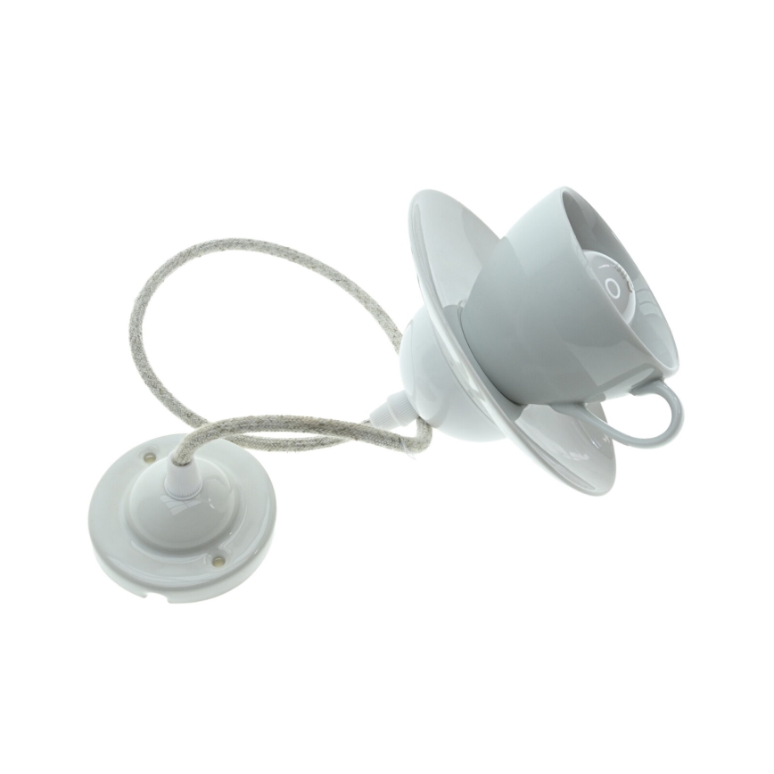 Bohemia-Design - Porcelain pendant lamp on a cord 1xE27/60W/230V