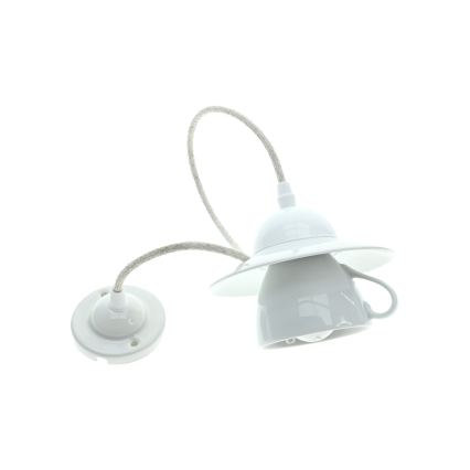 Bohemia-Design - Porcelain pendant lamp on a cord 1xE27/60W/230V