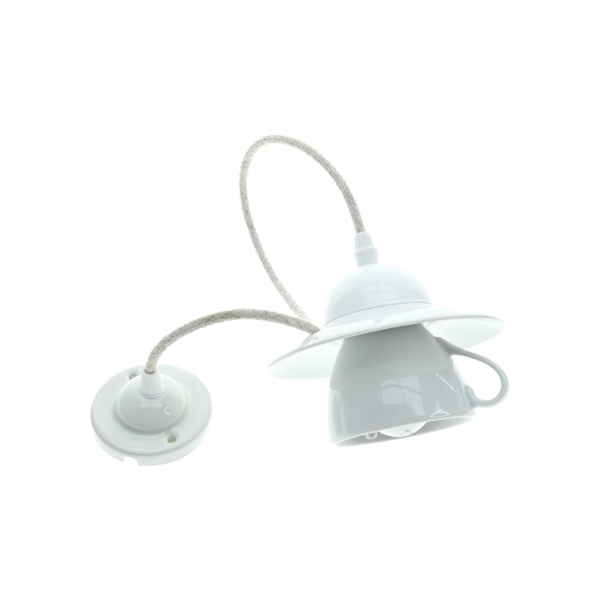Bohemia-Design - Porcelain pendant lamp on a cord 1xE27/60W/230V