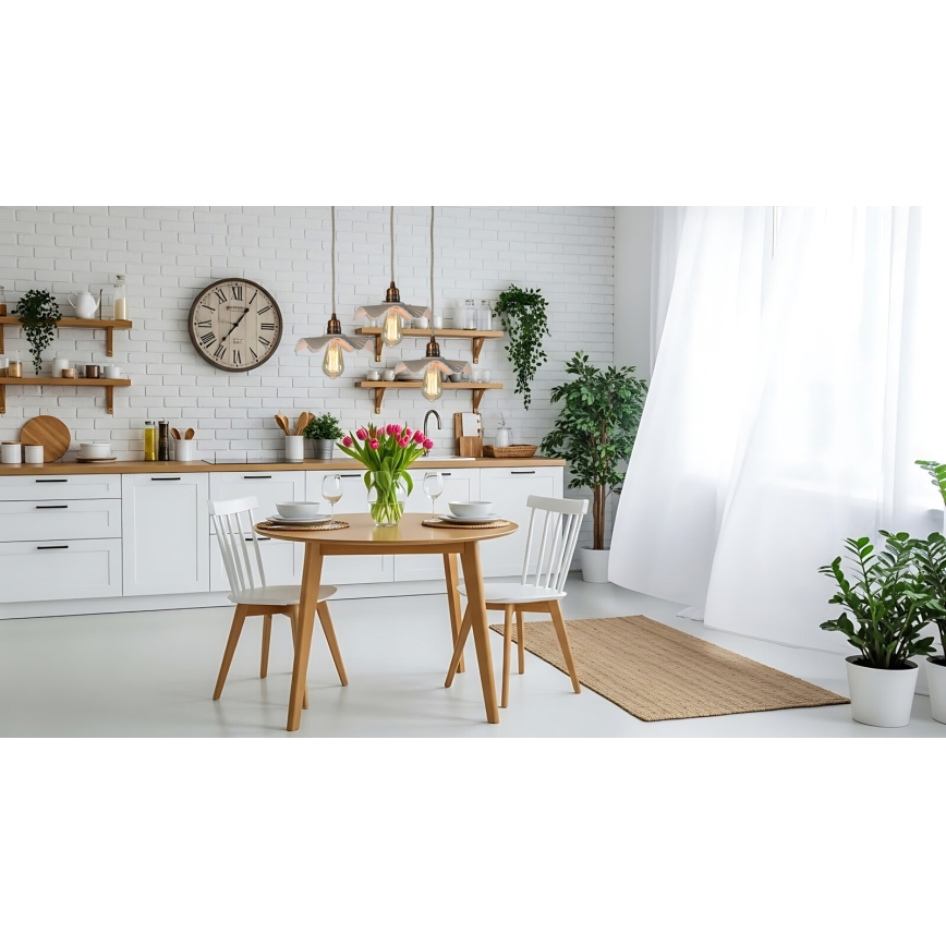 Bohemia-Design - Porcelain pendant light on a cord 1xE27/60W/230V