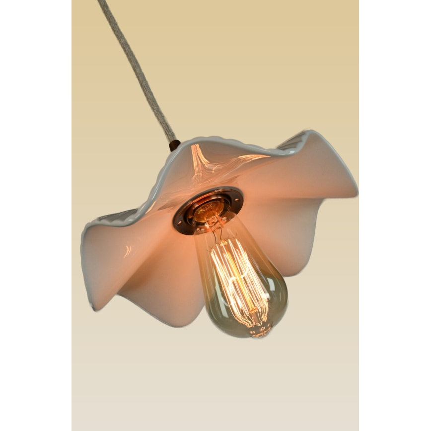 Bohemia-Design - Porcelain pendant light on a cord 1xE27/60W/230V