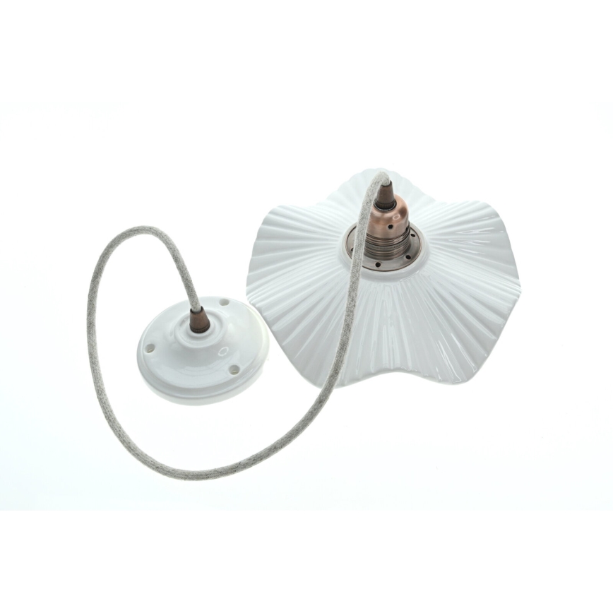 Bohemia-Design - Porcelain pendant light on a cord 1xE27/60W/230V
