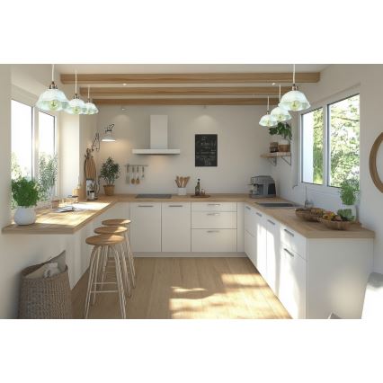 Bohemia-Design - Porcelain pendant light on a cord 1xE27/60W/230V