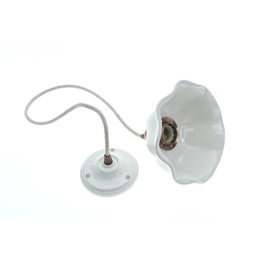 Bohemia-Design - Porcelain pendant light on a cord 1xE27/60W/230V