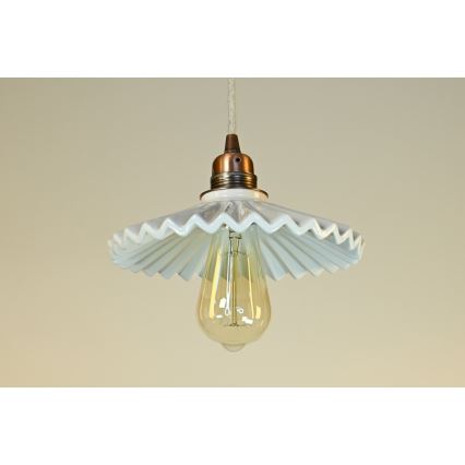 Bohemia-Design - Porcelain pendant light on cable 1xE27/60W/230V