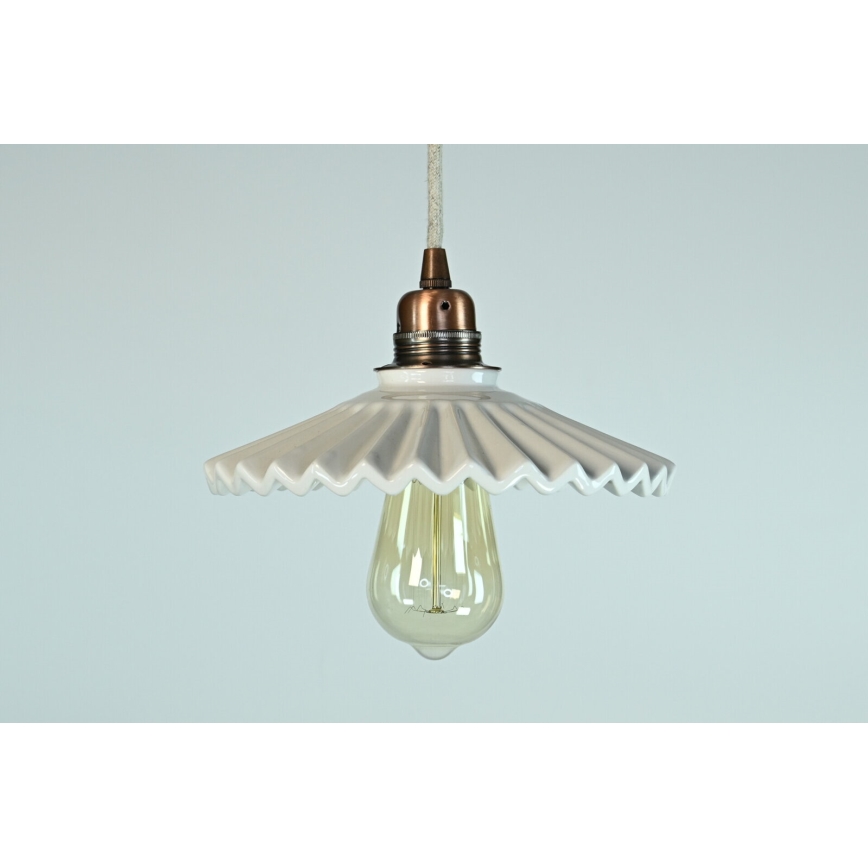 Bohemia-Design - Porcelain pendant light on cable 1xE27/60W/230V