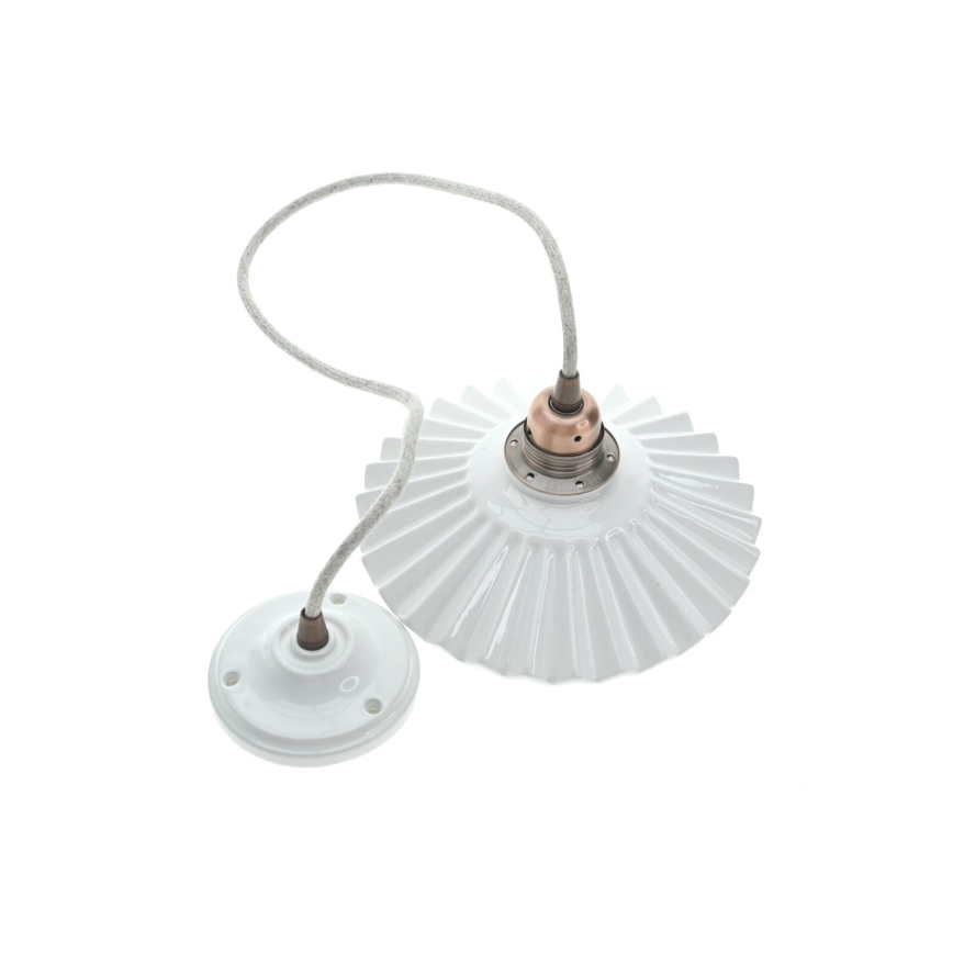 Bohemia-Design - Porcelain pendant light on cable 1xE27/60W/230V
