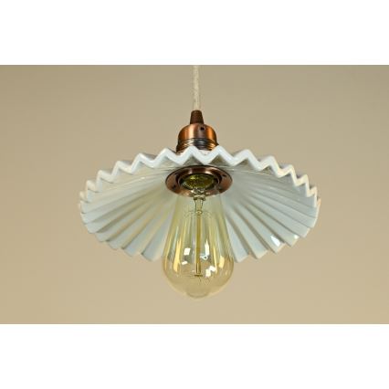 Bohemia-Design - Porcelain pendant light on cable 1xE27/60W/230V