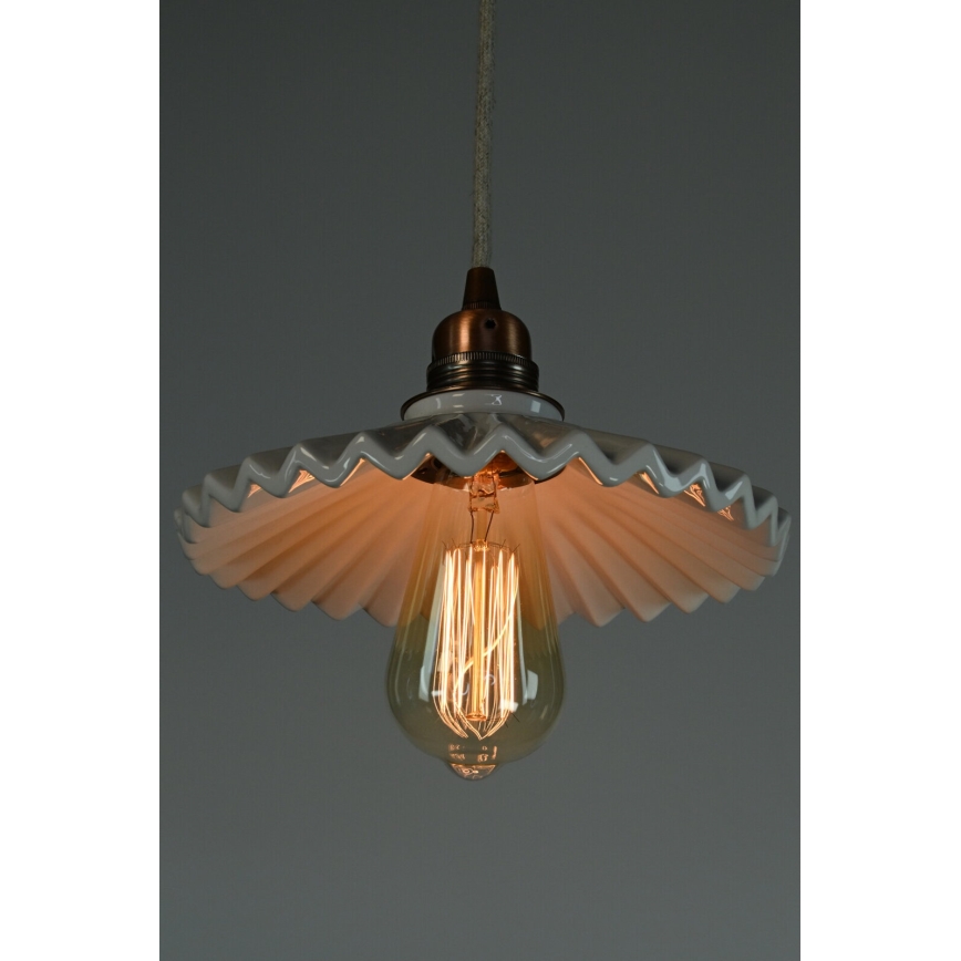 Bohemia-Design - Porcelain pendant light on cable 1xE27/60W/230V