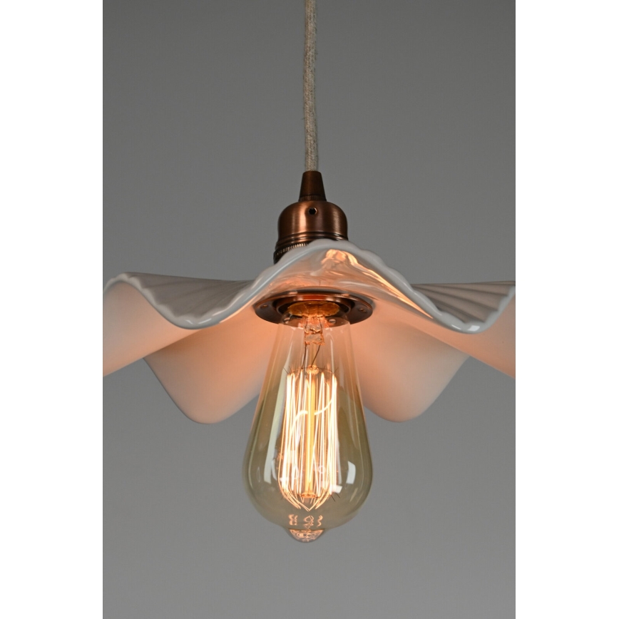 Bohemia-Design - Porcelain pendant light on cable 1xE27/60W/230V