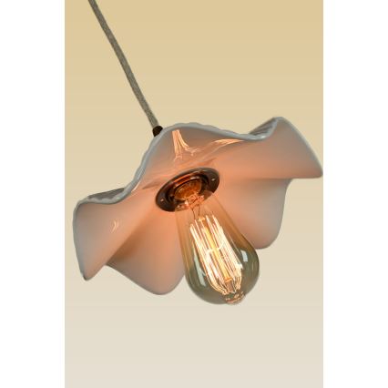 Bohemia-Design - Porcelain pendant light on cable 1xE27/60W/230V