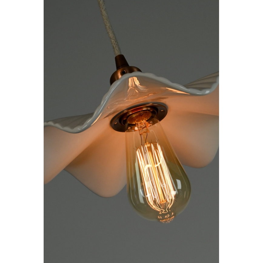 Bohemia-Design - Porcelain pendant light on cable 1xE27/60W/230V