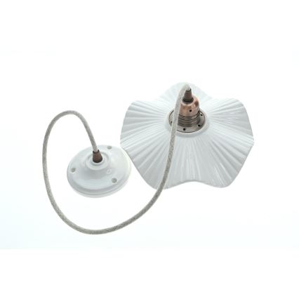 Bohemia-Design - Porcelain pendant light on cable 1xE27/60W/230V