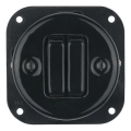 Bohemia-Design - Porcelain retro blind switch, frameless, black