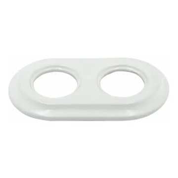 Bohemia-Design - Porcelain Retro Double Frame, White