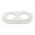 Bohemia-Design - Porcelain Retro Double Frame, White