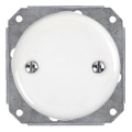 Bohemia-Design - Porcelain Retro Electrical Cover Plate, White