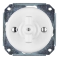 Bohemia-Design - Porcelain Retro Rotary Switch, Frameless, No. 7, White
