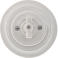Bohemia-Design - Porcelain Retro Rotary Switch with Frame No. 5, White