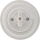 Bohemia-Design - Porcelain Retro Rotary Switch with Frame No. 5, White