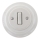 Bohemia-Design - Porcelain Retro Single Doorbell Push with Frame, White